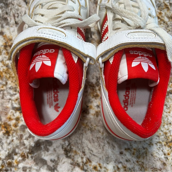Adidas Forum 84 Low Women's Sneaker Shoes Size 7 GX4518 Red and White - Picture 4 of 11